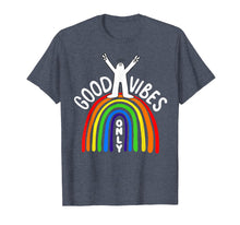 Ladda upp bild till gallerivisning, Funny shirts V-neck Tank top Hoodie sweatshirt usa uk au ca gifts for Women's T Shirt Good Vibes Only Rainbow Print Girls Tee 1382700
