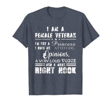 Ladda upp bild till gallerivisning, I am a Female Veteran I'm not a princess tshirt veteran day 847054
