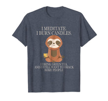 Ladda upp bild till gallerivisning, Funny shirts V-neck Tank top Hoodie sweatshirt usa uk au ca gifts for Funny Cute Sloth Meditation Inner Peace T-Shirt 570881
