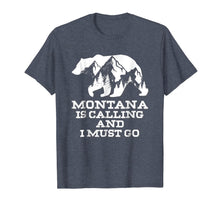 Ladda upp bild till gallerivisning, Montana Is Calling And I Must Go Bear And Mountains T-Shirt 757650
