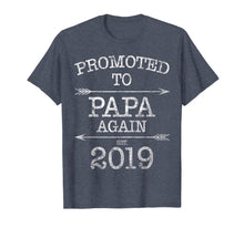Ladda upp bild till gallerivisning, Promoted To Papa Again Est 2019 T-Shirt Vintage Arrow 805017

