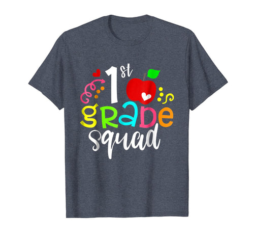 1st First Grade Squad Back To School Teacher T-shirt Gifts 1462668