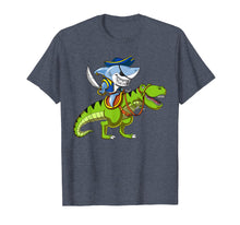 Ladda upp bild till gallerivisning, Funny shirts V-neck Tank top Hoodie sweatshirt usa uk au ca gifts for Shark Pirate Riding T-Rex Dinosaur Funny Boys Kids T-Shirt 225704

