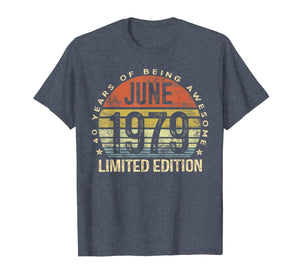 Born June 1979 Limited Edition T-Shirt 40th Birthday Gifts 31300