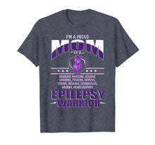 Ladda upp bild till gallerivisning, I'm A Proud Mom Of A Epilepsy Warrior Awareness Ribbon Shirt 1045755
