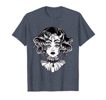 Ladda upp bild till gallerivisning, Funny shirts V-neck Tank top Hoodie sweatshirt usa uk au ca gifts for Horned Devil Girl Tshirt - Satanic Halloween Glitch Goth Tee 193563
