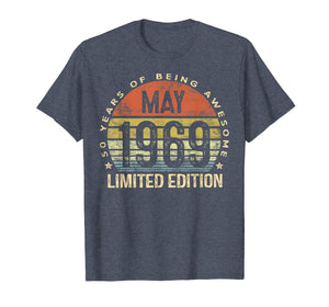 Born May 1969 Limited Edition T-Shirt 50th Birthday Gifts