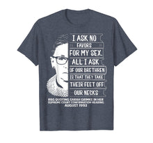 Ladda upp bild till gallerivisning, Funny shirts V-neck Tank top Hoodie sweatshirt usa uk au ca gifts for RBG Quote I Ask No Favor For My Sex Feminist T Shirts 1100697
