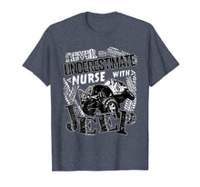 Ladda upp bild till gallerivisning, Funny shirts V-neck Tank top Hoodie sweatshirt usa uk au ca gifts for Never Underestimate A Nurse With A Jeep T Shirt 2177855
