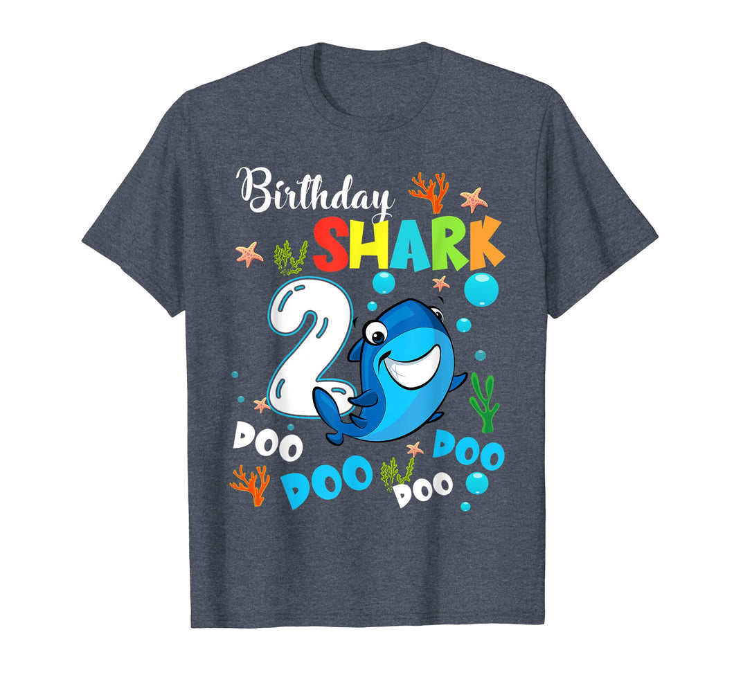 Funny Baby Shark 2nd Birthday Shirt Boy Birthday Gifts