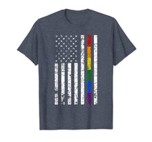 Ladda upp bild till gallerivisning, Vingate Rainbow American Flag LGBT pride month 2019 t-shirt 132679
