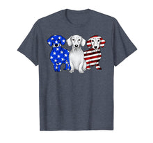 Ladda upp bild till gallerivisning, Dachshund Breed Dog America Flag Patriot T Shirt T-Shirt 258665
