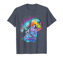 Ladda upp bild till gallerivisning, Funny shirts V-neck Tank top Hoodie sweatshirt usa uk au ca gifts for Colorful rainbow psychedelic howling at moon wolf 943425
