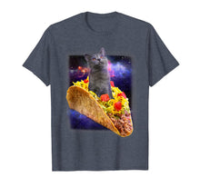 Ladda upp bild till gallerivisning, Cat Riding a Taco In Galaxy T-shirt 749449
