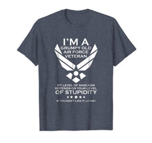 Ladda upp bild till gallerivisning, I'm a Grumpy Old Air Force Veteran T-Shirt for Men or Women 121943
