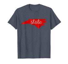 Ladda upp bild till gallerivisning, NC State Shirt: North Carolina State Outline Fan T Men Women 490799
