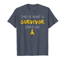 Ladda upp bild till gallerivisning, This Is What A Survivor Looks Like Childhood Cancer T Shirts 388832
