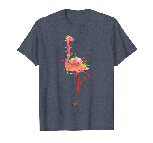 Flamingo Tree Christmas Sweater Xmas Pet Animal Lover Gifts T-Shirt 198036