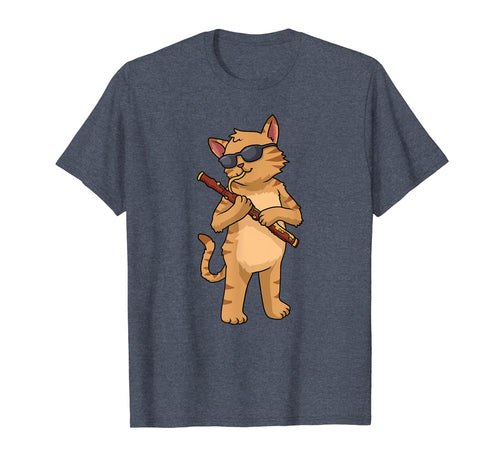 Cat Bassoon Shirt Women Men Jazz Music Cat Gifts Bassoonist T-Shirt-4003634