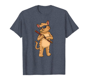 Cat Bassoon Shirt Women Men Jazz Music Cat Gifts Bassoonist T-Shirt-4003634
