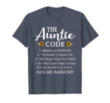 Ladda upp bild till gallerivisning, Funny Family Matching Gifts For Aunt The Auntie Code T-Shirt-3161373
