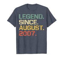 Ladda upp bild till gallerivisning, Legend Since August 2007 T-Shirt- 12 Years Old Shirt Gift 69138
