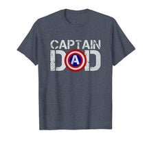 Ladda upp bild till gallerivisning, Mens Dad's Birthday Captain Dad Superhero T-Shirt 195796
