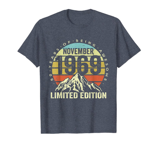 Born November 1969 Limited Edition Birthday Gifts 50th bday T-Shirt 220205