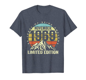 Born November 1969 Limited Edition Birthday Gifts 50th bday T-Shirt 220205