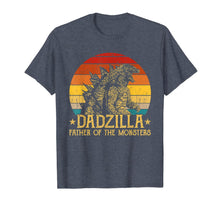 Ladda upp bild till gallerivisning, Dadzilla Father Of The Monsters Retro Vintage Sunset TShirt88491
