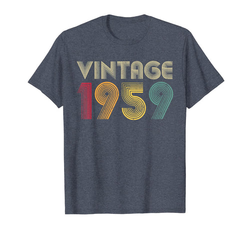 60th Birthday Gifts Born in 1959 Retro Vintage T-Shirt 122838