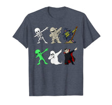 Ladda upp bild till gallerivisning, Dabbing Skeleton And Monsters Halloween Dracula T Shirt 215303
