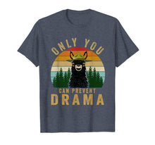 Ladda upp bild till gallerivisning, Only you can prevent drama Llama Camping Vintage funny gift T-Shirt 50120
