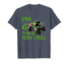 Ladda upp bild till gallerivisning, Im 4 This Is How I Roll 4 Years Old 4th Birthday T-Shirt 120273
