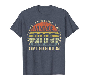 15 Year Old Gifts Vintage 2005 Limited Edition 15th Birthday T-Shirt-146376