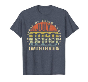 Born July 1969 Limited Edition Bday Gifts 50th Birthday T-Shirt 52845
