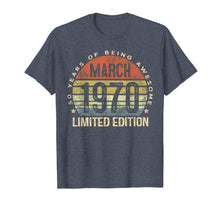 Ladda upp bild till gallerivisning, 50 Year Old Gifts March 1970 Limited Edition 50th Birthday T-Shirt-163364
