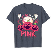 Ladda upp bild till gallerivisning, In October We Wear Pink Pumpkin Halloween Breast Cancer T-Shirt 242059

