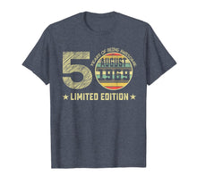 Ladda upp bild till gallerivisning, 50th Birthday Gifts 50 Years Old August 1969 Limited Edition T-Shirt 165163
