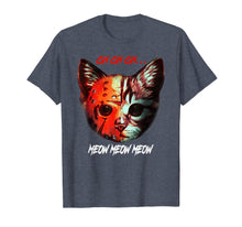 Ladda upp bild till gallerivisning, Ch ch ch Meow Meow Halloween Scary Cat T-Shirt 300241
