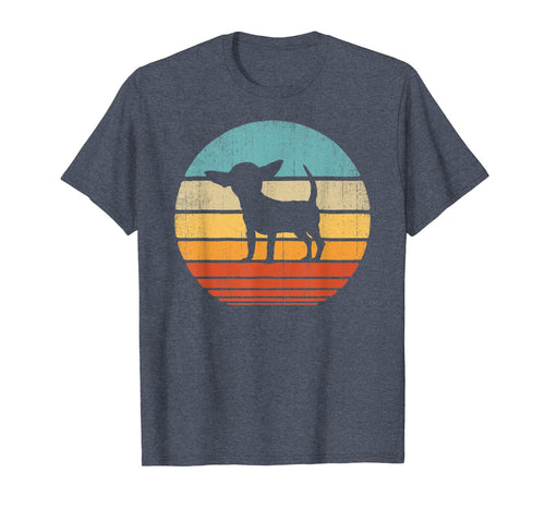 Chihuahua Vintage Silhouette 60s 70s Retro Gifts Dog Lover T-Shirt 554588