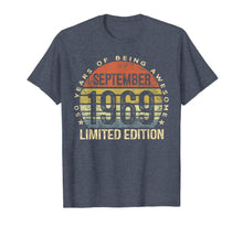 Ladda upp bild till gallerivisning, Born September 1969 Limited Edition Bday Gifts 50th Birthday T-Shirt 59804
