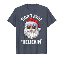 Ladda upp bild till gallerivisning, Don&#39;t Stop Believin Santa Funny Christmas Boys Kids Gifts T-Shirt-675800
