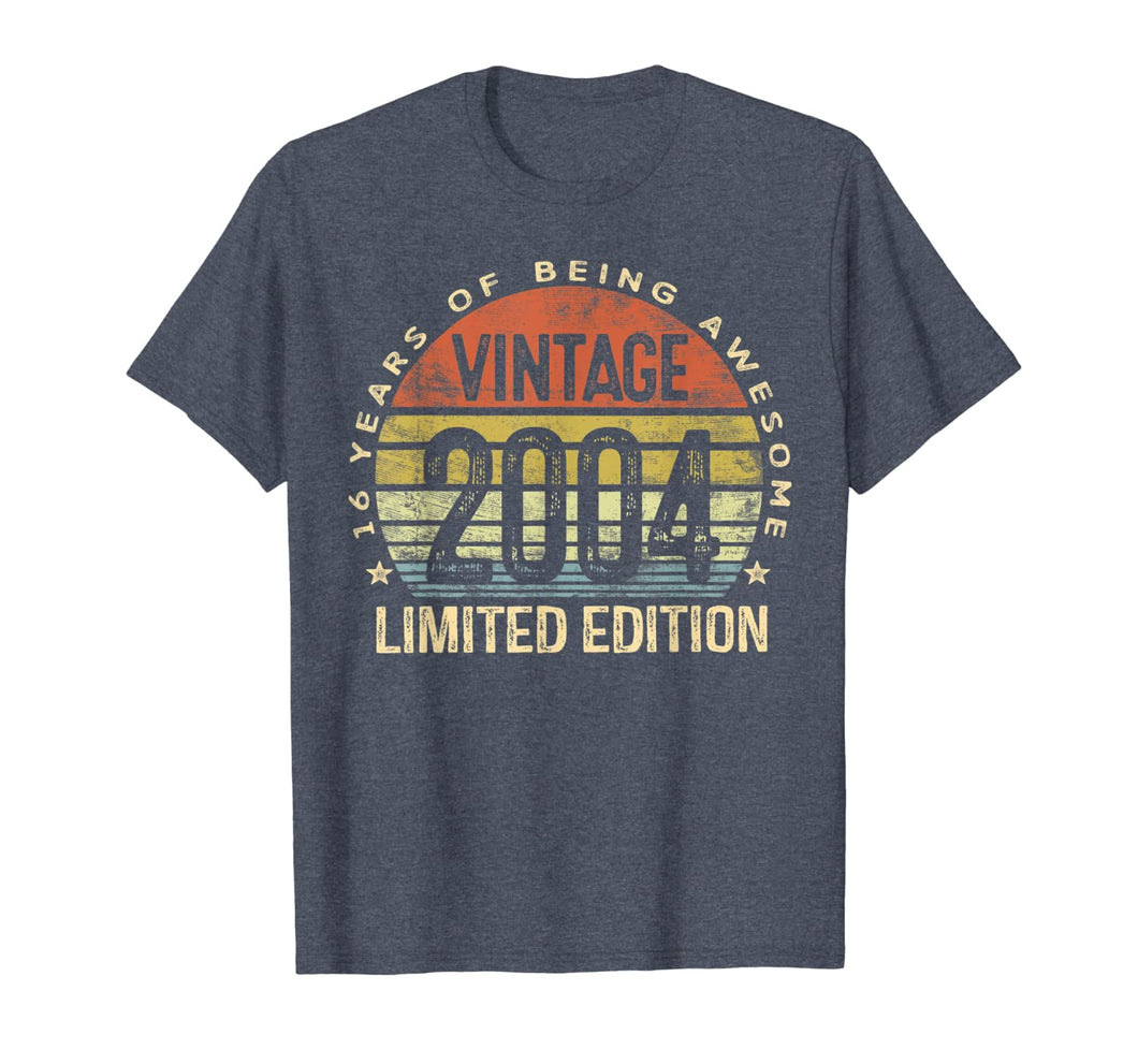 16 Year Old Gifts Vintage 2004 Limited Edition 16th Birthday T-Shirt-85738