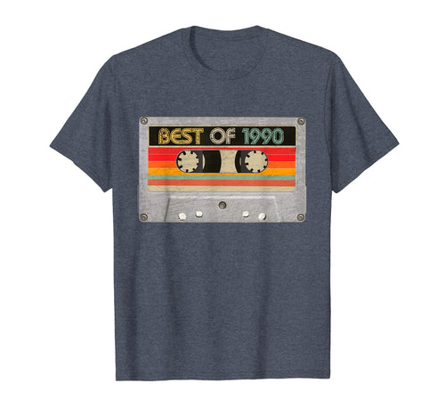Best Of 1990 30th Birthday Gifts Cassette Tape Vintage T-Shirt-261195