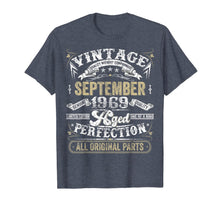 Ladda upp bild till gallerivisning, Classic 50th birthday gift Men women Vintage September 1969 T-Shirt 83228
