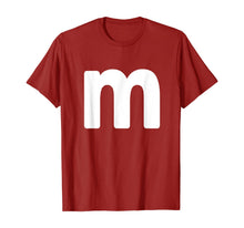 Ladda upp bild till gallerivisning, Letter m Shirt lower case alphabet matching Halloween Gift T-Shirt 71300
