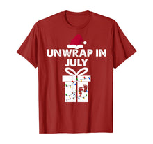 Ladda upp bild till gallerivisning, Funny shirts V-neck Tank top Hoodie sweatshirt usa uk au ca gifts for Christmas Pregnancy Announcement Gifts Unwrap In July T-Shirt 370200
