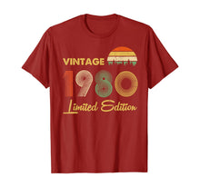 Ladda upp bild till gallerivisning, Vintage 1980 40 years Awesome 40th birthday Retro Cassette TShirt482262
