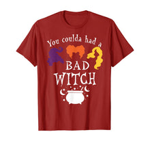 Ladda upp bild till gallerivisning, Vintage You Coulda Had a Bad Witch Halloween Funny T-Shirt 36906
